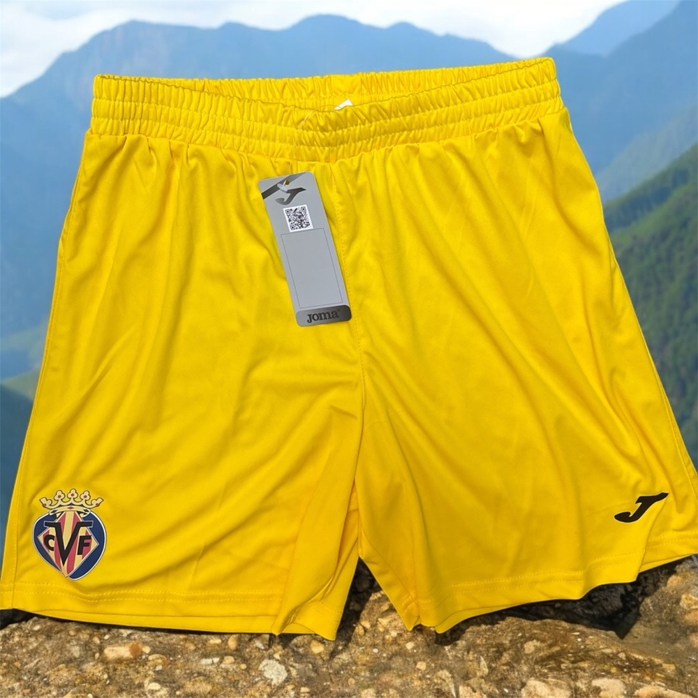 Men's Yellow Athletic Shorts ,JOMA Villarreal.